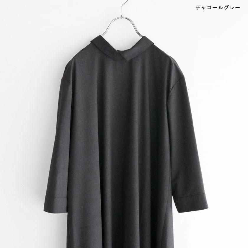 美品✨フォクシー ダブルタックワンピース Aライン 18年 チャコールグレー 美品✨フォクシー ダブルタックワンピース Aライン 18年
