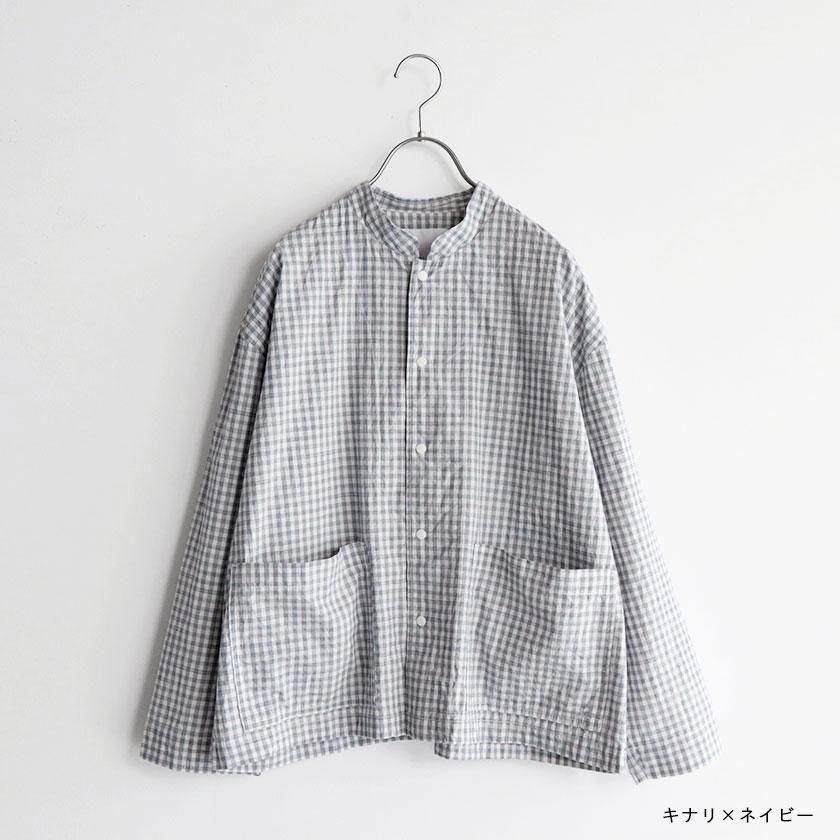 NATURAL LAUNDRY(ナチュラルランドリー) コードシャンブレーランドスケープシャツ(7254T008) NATURAL LAUNDRY(ナチュラルランドリー) コードシャンブレー
