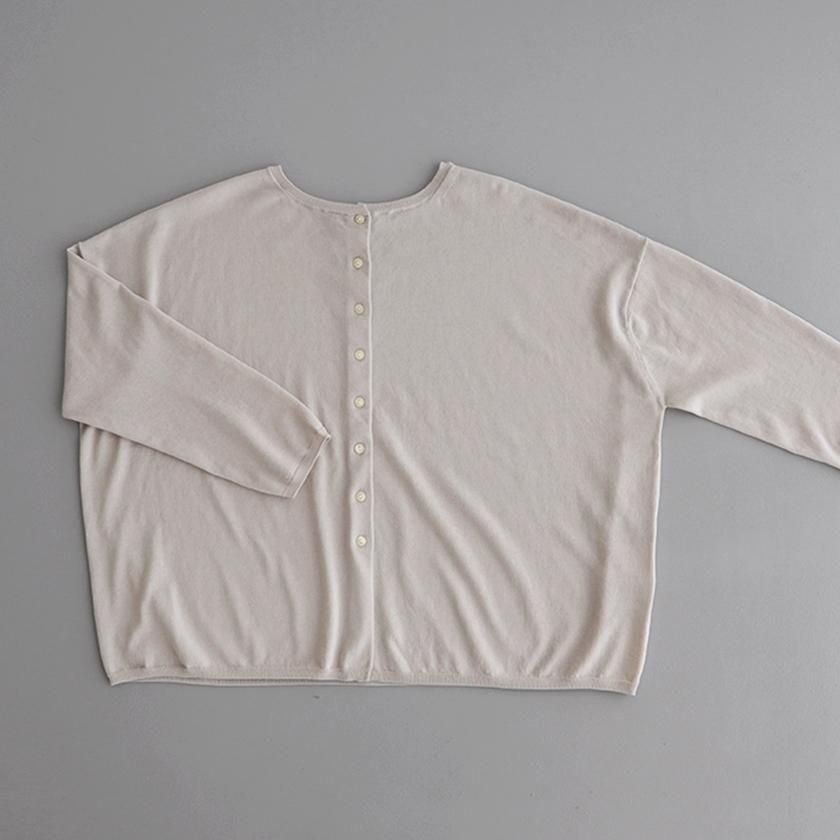 STAMP AND DIARY アイスコットン 2wayワイドカーディガン 長袖