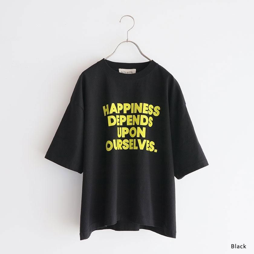 bibmilk Relax fit Tee HAPPINESS の通販。- AIDA ONLINE STORE
