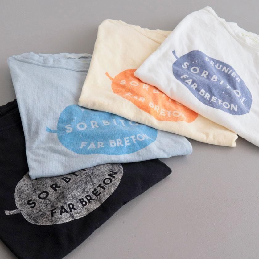 NATURAL LAUNDRY シャンカール天竺 プルーンプリント ドルマンT