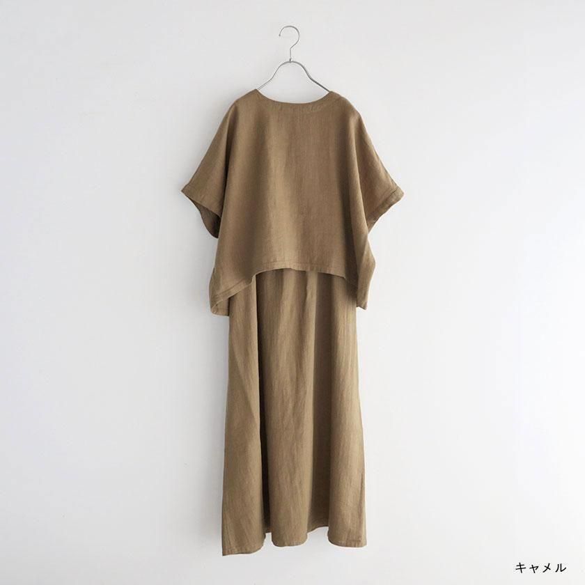 配色ステッチ オーバーサイズ ワンピース[品番：AZ000003998