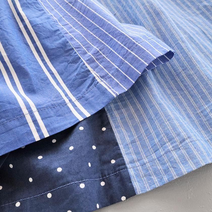 NATURAL LAUNDRY カード天竺パネル シャーリングスカート の通販