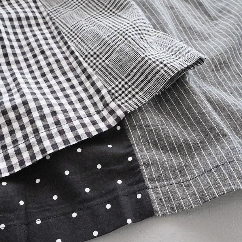 NATURAL LAUNDRY カード天竺パネル シャーリングスカート の通販