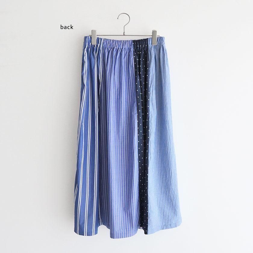 NATURAL LAUNDRY カード天竺パネル シャーリングスカート の通販