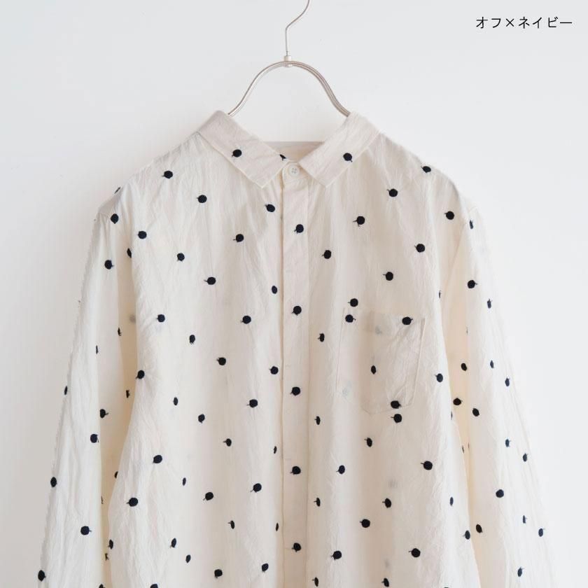 NATURAL LAUNDRY ドット刺繍シャツの通販。 - AIDA ONLINE STORE