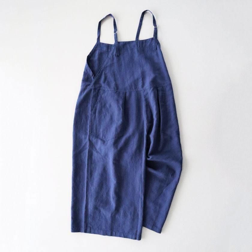 NATURAL LAUNDRY 綿麻リヨセルツイル ガウチョサロペット の通販