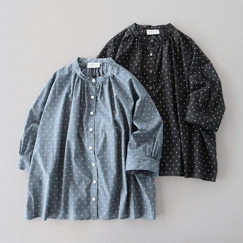 新品未使用タグ付き　ヴァンドウェストVent d’ouest 花柄半袖ブラウス イノブン別注 Vent d'ouest リバティ 丸襟ギャザーブラウス