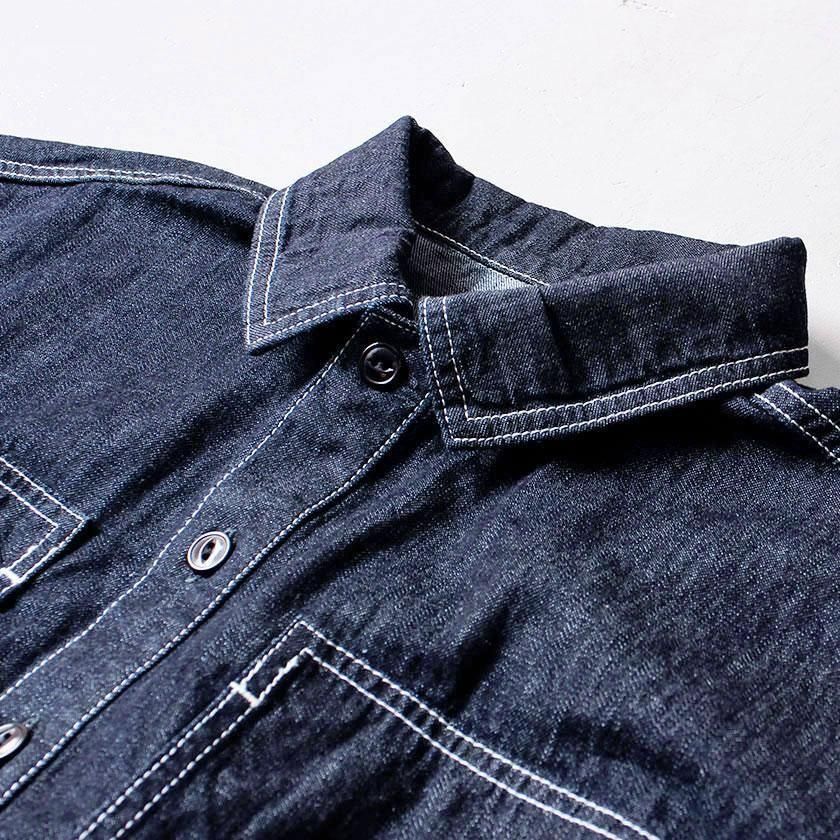 D.M.G. 7ozデニム プリズナーデニムシャツジャケット ワン