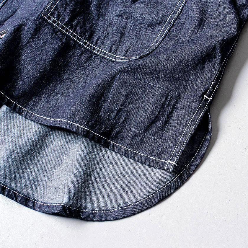 D.M.G. 7ozデニム プリズナーデニムシャツジャケット ワンウォッシュ D.M.G. 7ozデニム プリズナーデニムシャツジャケット ワンウォッシュ