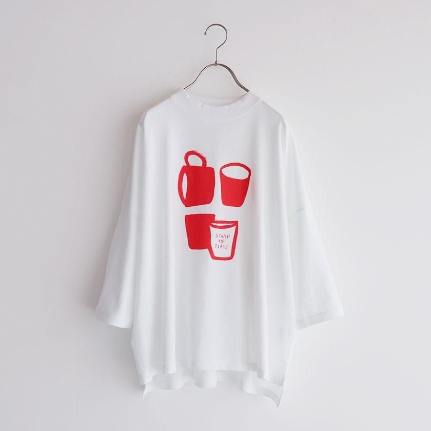 m & r 様♡専用ページ♡ STAMP AND DIARY ハイマイクロコットン天竺 Cup of Tシャツ cafe