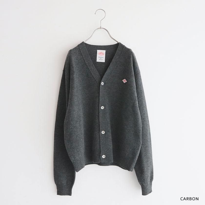 DANTON グレー カーディガン サイズ44 DANTON ラムズウール V