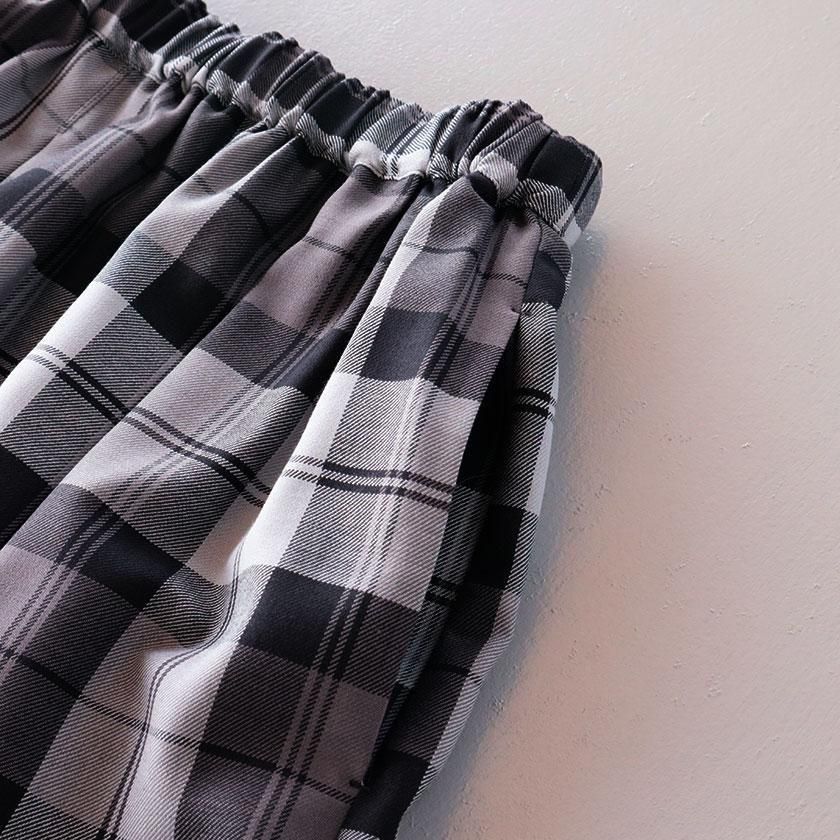 STAMP AND DIARY オリジナルチェック ギャザースカート の通販。- AIDA