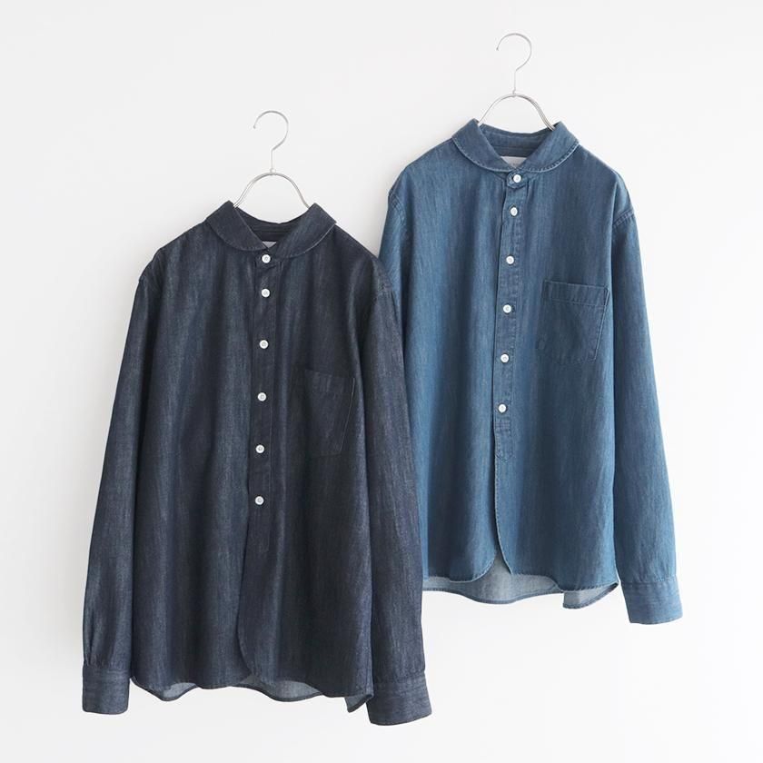 acu°SELECTページ MANUAL ALPHABET 6oz DENIM BROAD ROUND COLOR SHIRT の通販