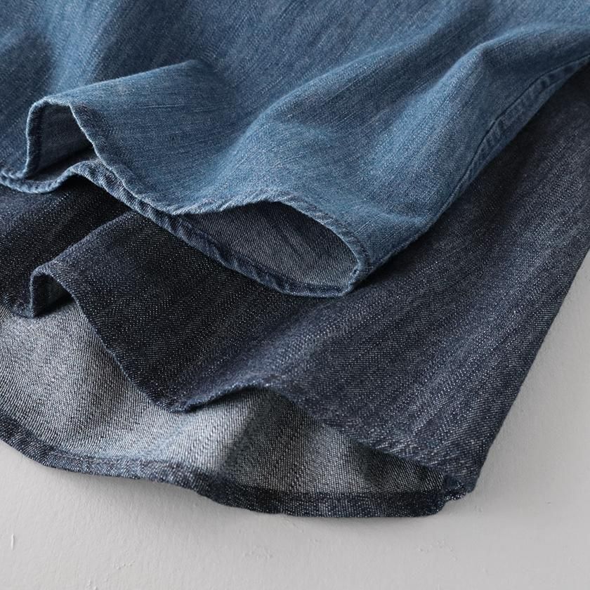 MANUAL ALPHABET 6oz DENIM BROAD ROUND COLOR SHIRT の通販