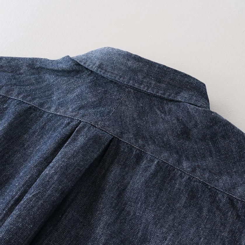 新品未使用　manual alphabet size 1 MANUAL ALPHABET 6oz DENIM BROAD ROUND COLOR SHIRT の通販