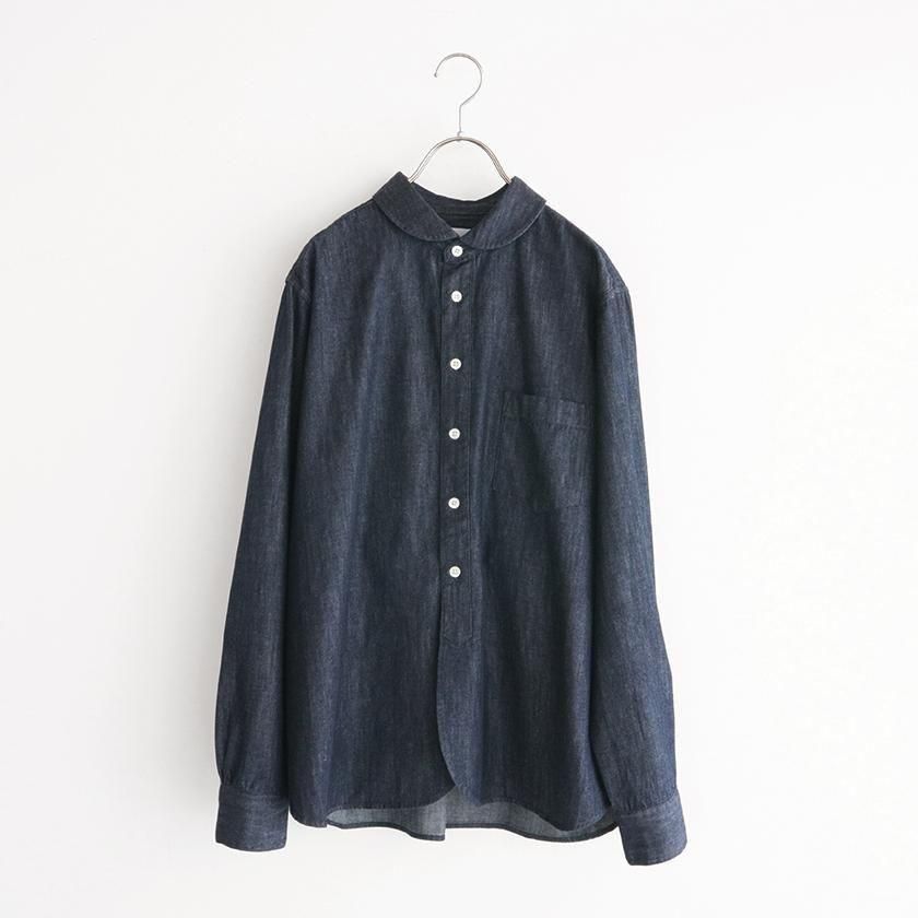 あいうえお② MANUAL ALPHABET 6oz DENIM BROAD ROUND COLOR SHIRT の通販
