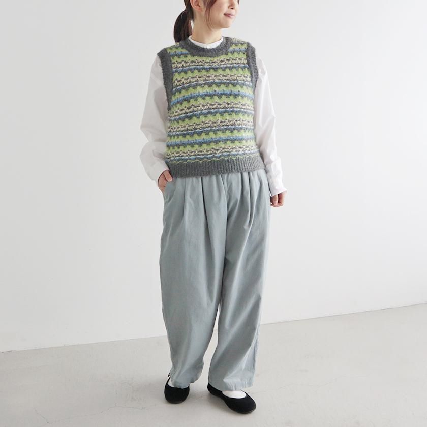 LE GLAZIK ジャカード クルーネックニットベスト の通販- AIDA ONLINE