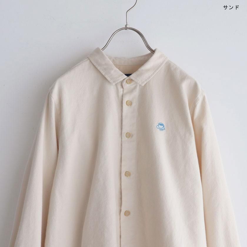 NATURAL LAUNDRY ナッピングネル コップ刺繍シャツ の通販