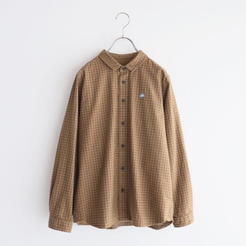 NATURAL LAUNDRY ナッピングネル コップ刺繍シャツ の通販