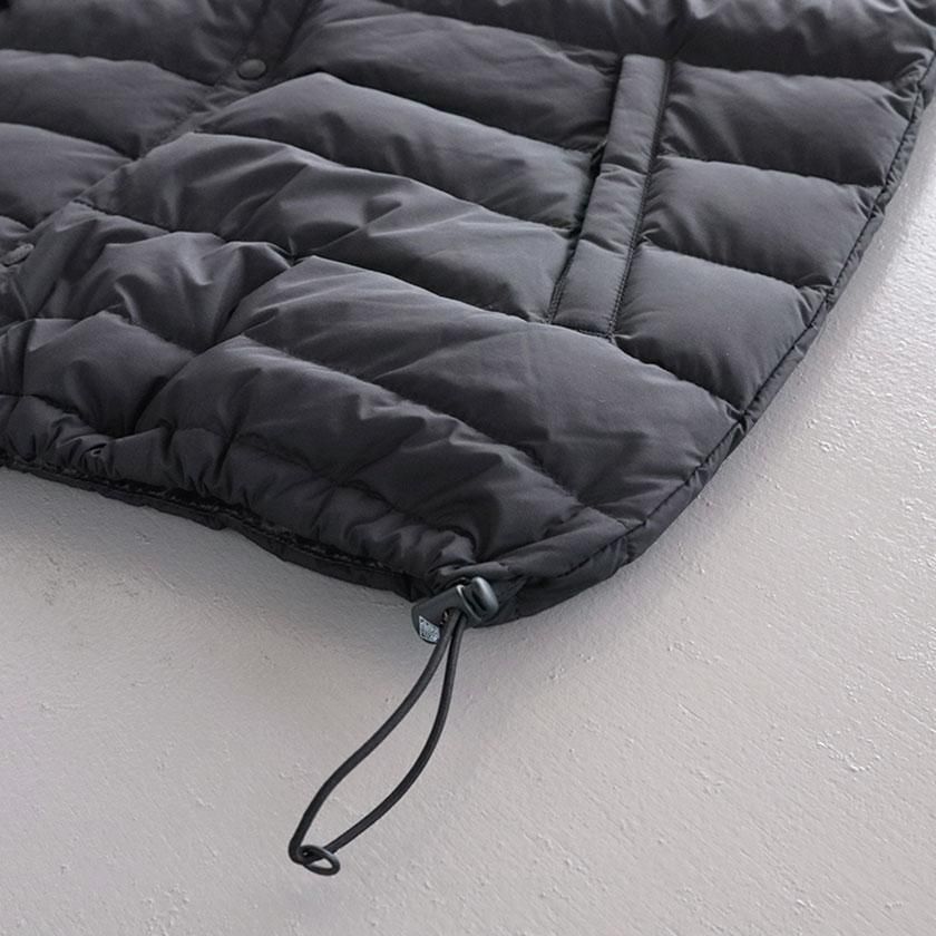 DANTONインナーダウンクルーネック　オイスターホワイト　34 S DANTON/ダントン インナーダウンクルーネックベスト オイスター