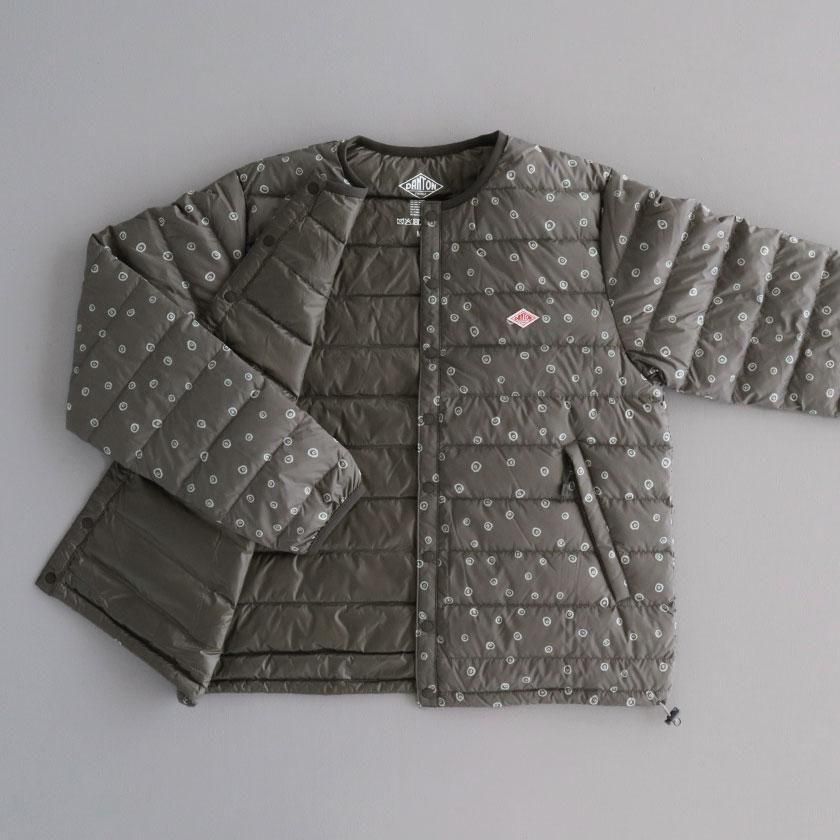 DANTON インナーダウン クルーネックジャケット POLKA DOT の通販