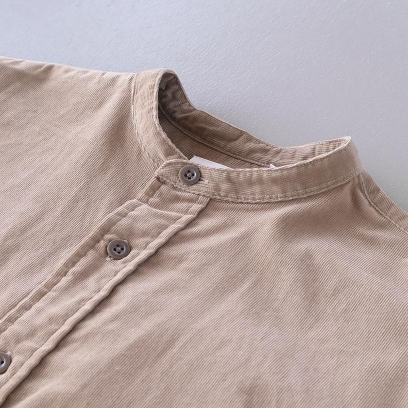 DANTON コーデュロイ バンドカラー長袖シャツ の通販。- AIDA ONLINE