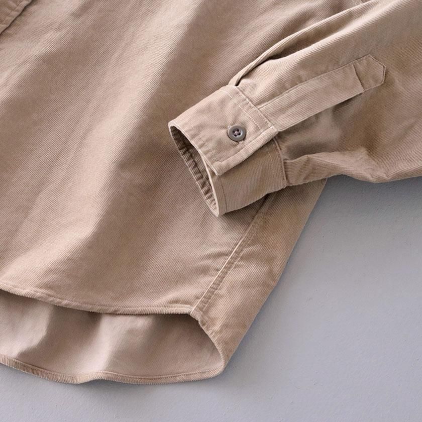 DANTON コーデュロイ バンドカラー長袖シャツ の通販。- AIDA ONLINE