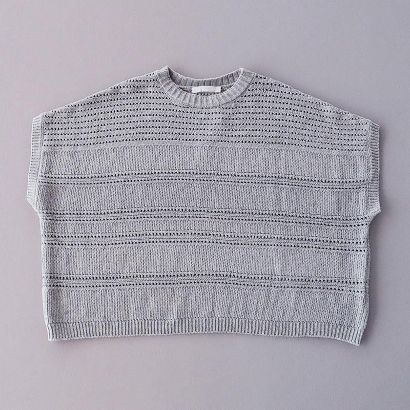 NATURAL LAUNDRY コットンホールニット ワイドベスト の通販