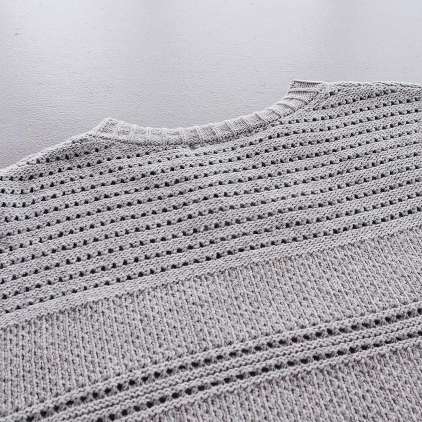 NATURAL LAUNDRY コットンホールニット ワイドベスト の通販
