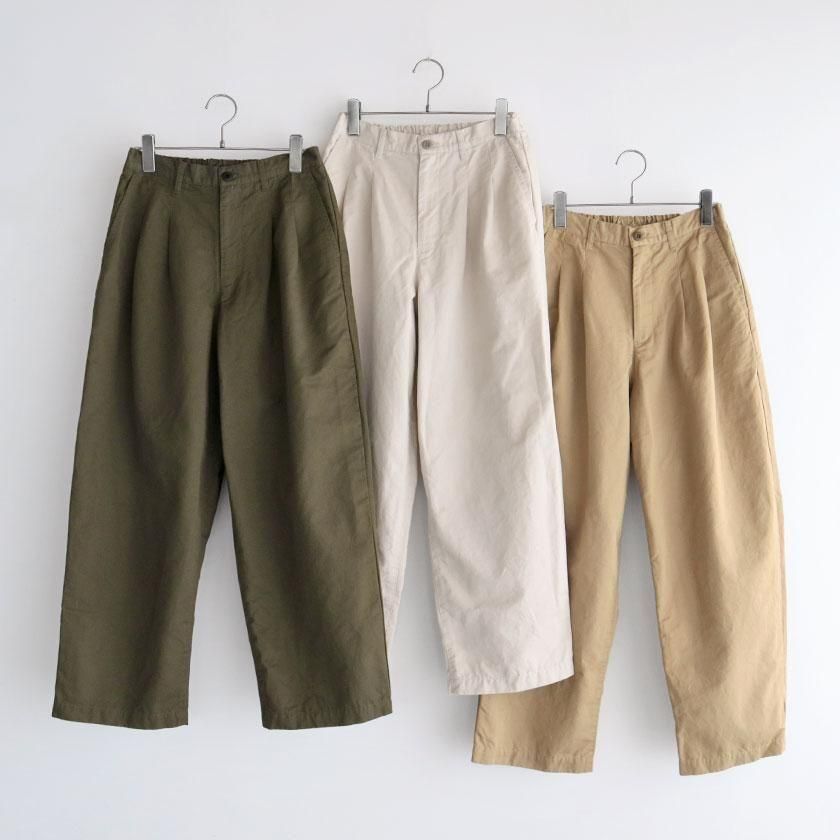たなまさページ NATURAL LAUNDRY コットンリネンカルゼ bigチノパンツ の通販