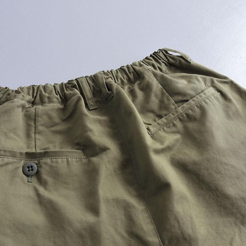 るん  NATURAL LAUNDRY コットンリネンカルゼ bigチノパンツ の通販