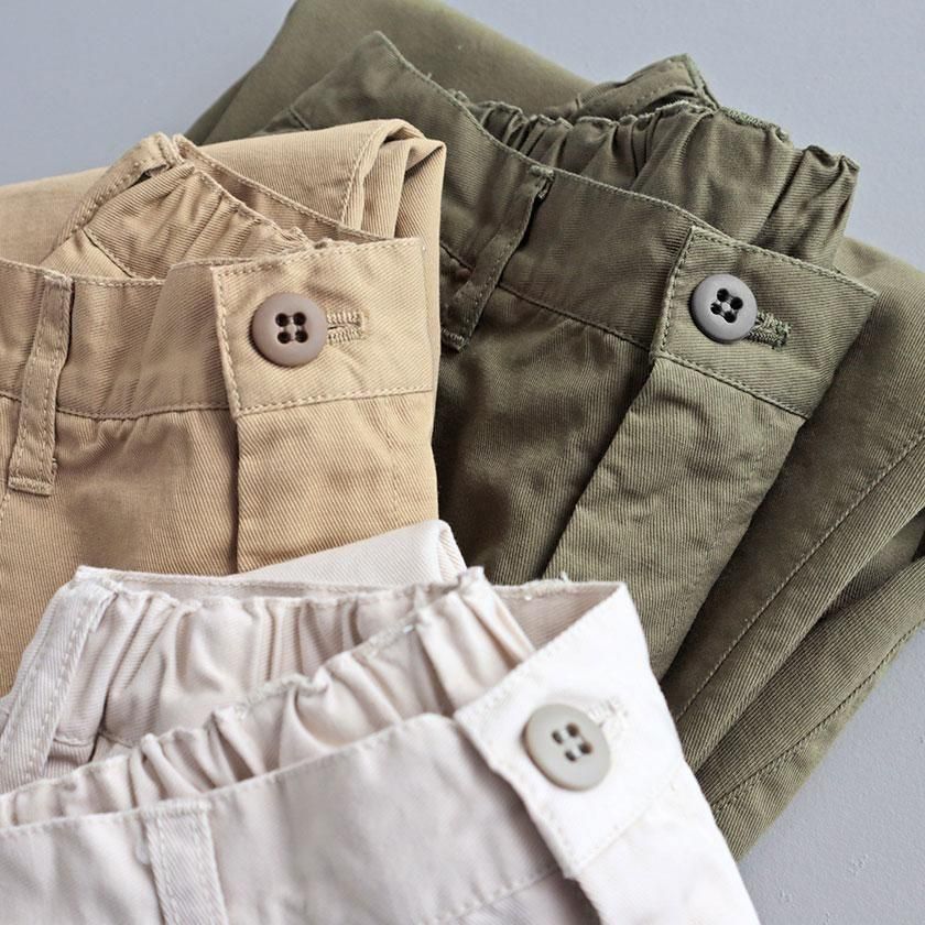 haruranページ NATURAL LAUNDRY コットンリネンカルゼ bigチノパンツ の通販