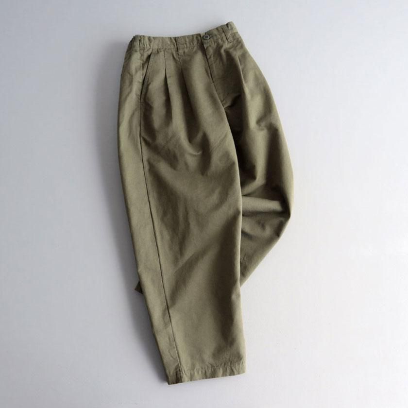 haruranページ NATURAL LAUNDRY コットンリネンカルゼ bigチノパンツ の通販