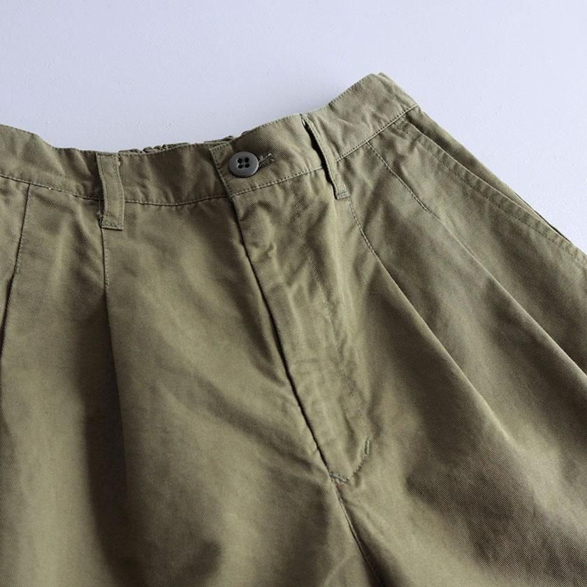 NATURAL LAUNDRY コットンリネンカルゼ bigチノパンツ の通販