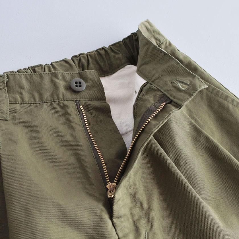 haruranページ NATURAL LAUNDRY コットンリネンカルゼ bigチノパンツ の通販