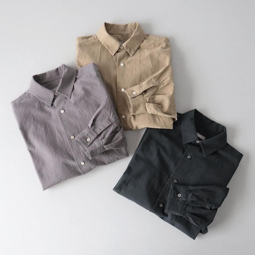ORCHID コットンリネンダンプ クラシックシャツジャケット の
