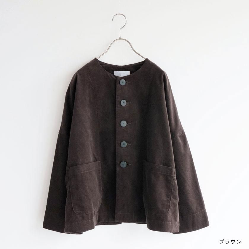 グラッドハンド ノーカラージャケット コーデュロイ切り替え Mサイズ グラッドハンド ノーカラージャケット コーデュロイ切り替え M