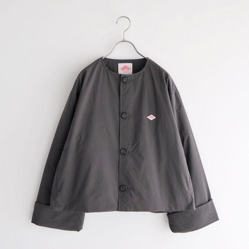 kuttantanページ DANTON ピーチタフタ インサレーション カラーレスワイドジャケット の