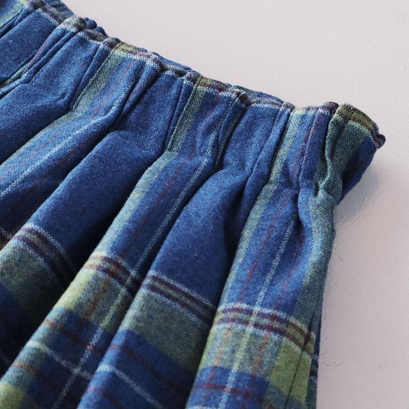 ウールギャザースカート O'neil of Dublin ウールMIXキルト ギャザースカート の通販