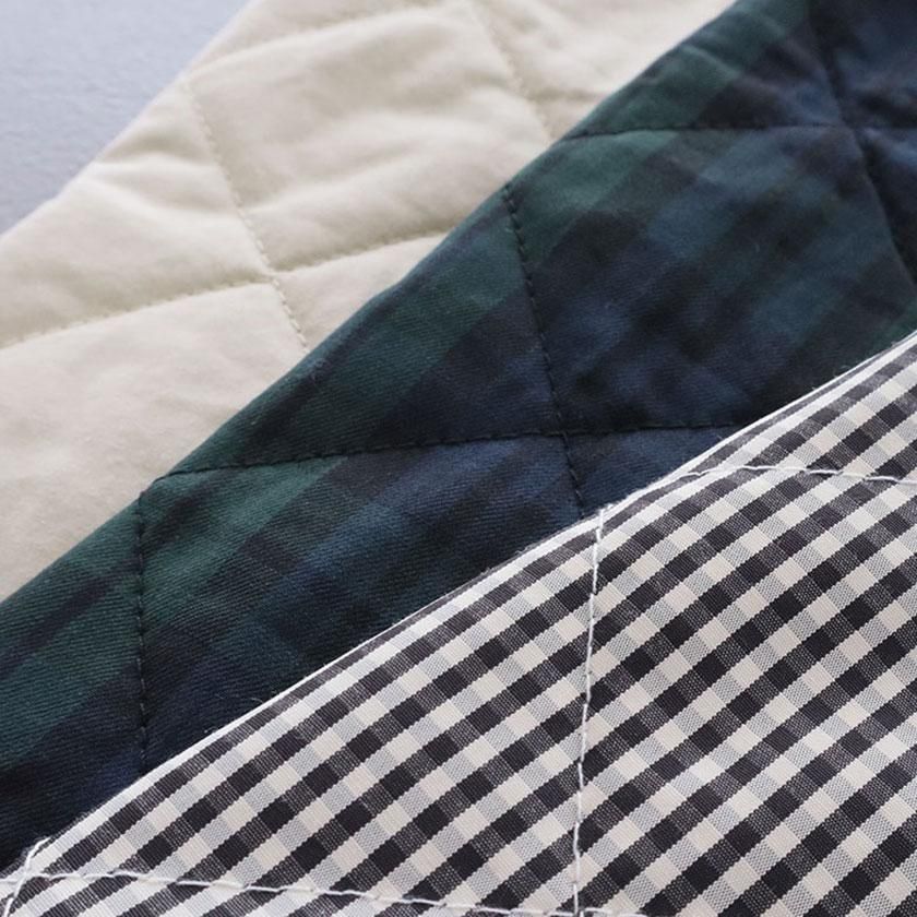 NATURAL LAUNDRY 先染めキルト パイピングベストの通販。- AIDA ONLINE