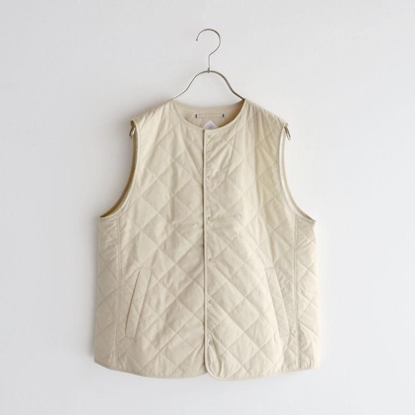 サイズL！Needles パイピングキルトベスト NATURAL LAUNDRY 先染めキルト パイピングベストの通販。- AIDA ONLINE