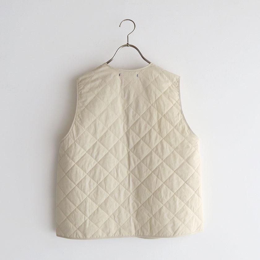 パイピングシャーリングベスト NATURAL LAUNDRY 先染めキルト パイピングベストの通販。- AIDA ONLINE