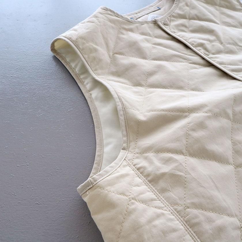 NATURAL LAUNDRY 先染めキルト パイピングベストの通販。- AIDA ONLINE