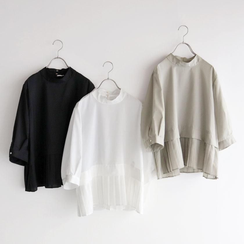 <img class='new_mark_img1' src='https://img.shop-pro.jp/img/new/icons14.gif' style='border:none;display:inline;margin:0px;padding:0px;width:auto;' />WHYTO. Hem Pleats Blouse