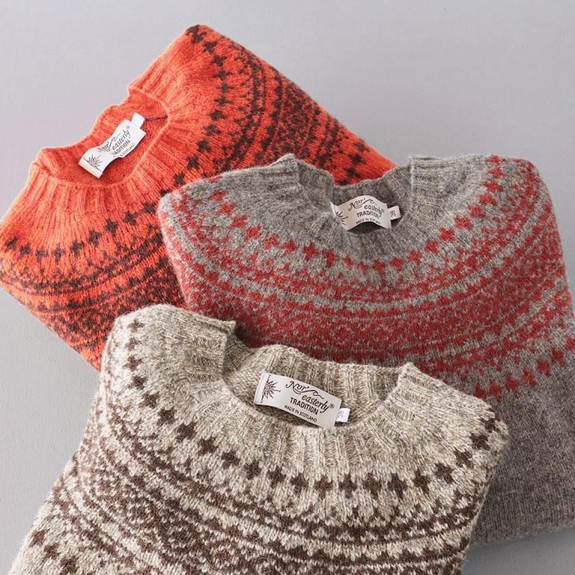 <img class='new_mark_img1' src='https://img.shop-pro.jp/img/new/icons14.gif' style='border:none;display:inline;margin:0px;padding:0px;width:auto;' />Nor' Easterly Long Sleeve Crew Neck 2Tone Nordic Sweater
