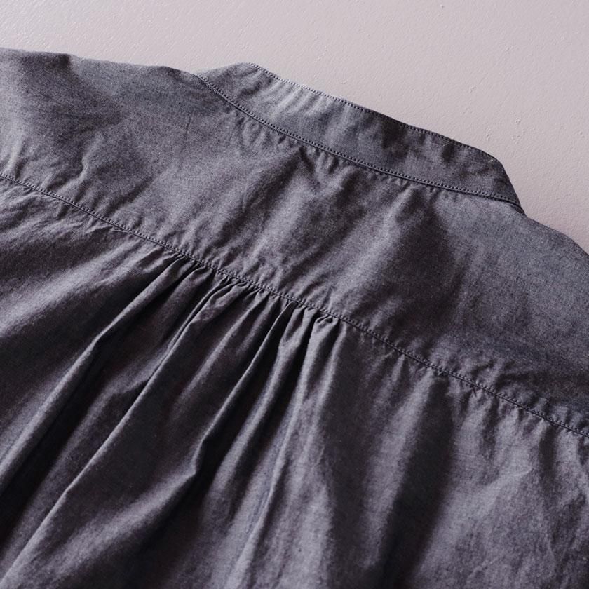 ORCHID オーガニックコットン マグワッシャー バンドカラーロング