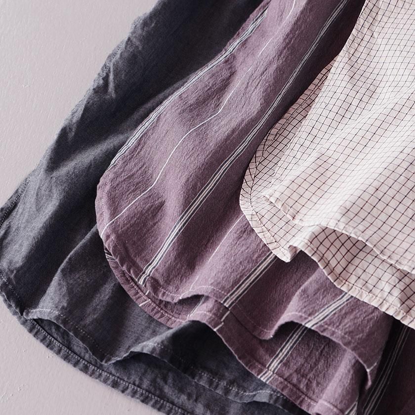 ORCHID オーガニックコットン マグワッシャー バンドカラーロング