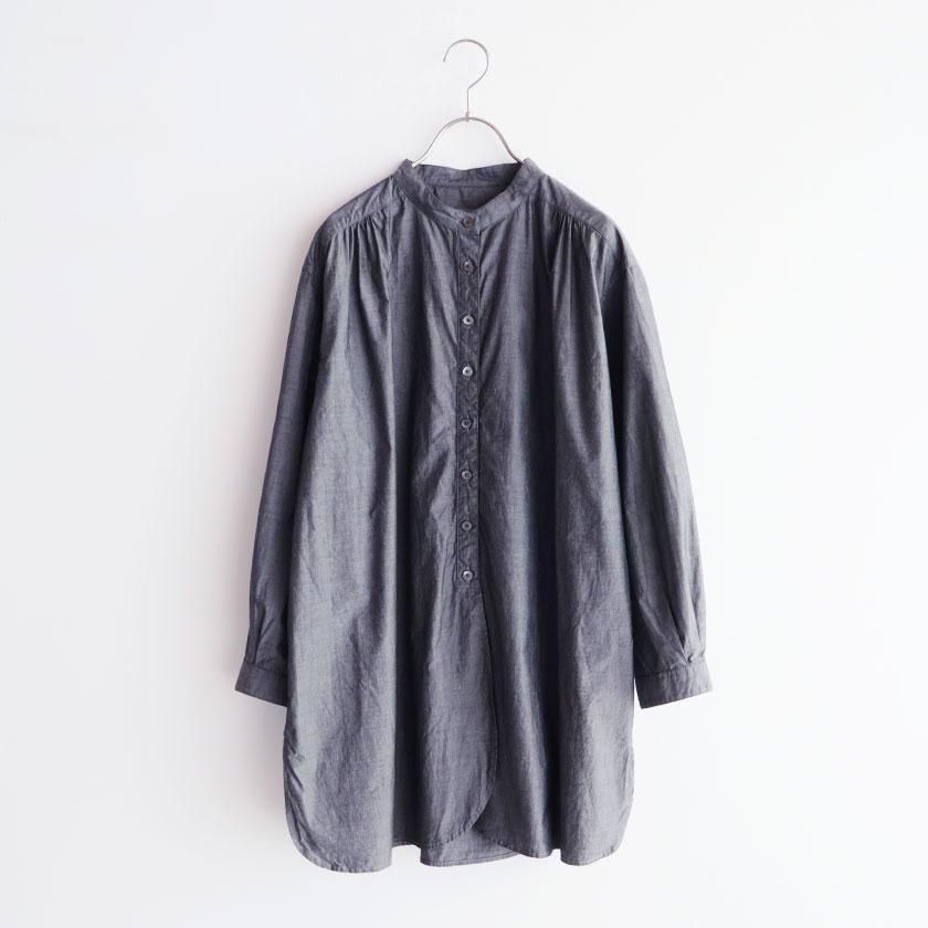 ORCHID オーガニックコットン マグワッシャー バンドカラーロング