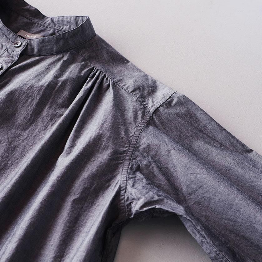 ORCHID オーガニックコットン マグワッシャー バンドカラーロング